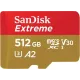 SanDisk Extreme 512GB 190mbps microSDXC UHS-I Memory Card (SDSQXAV-512G-GN6MN)
